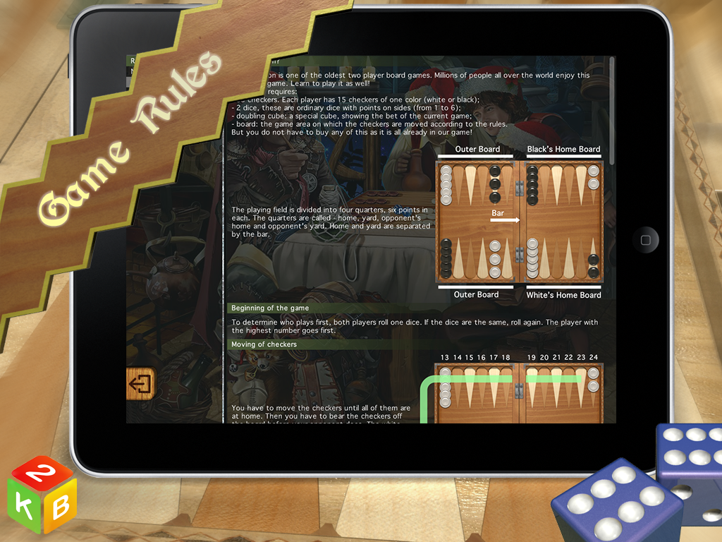 Masters of Backgammon 2KB Games